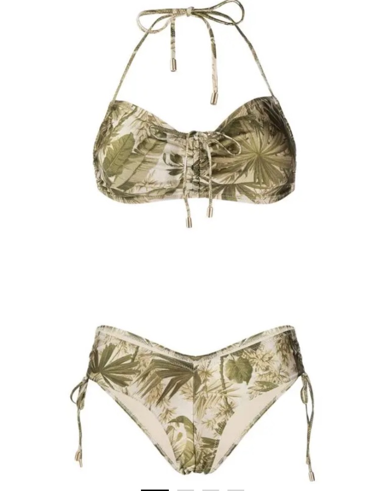Zimmermann's 'Brighton' Ruched Bikini Set Nwt